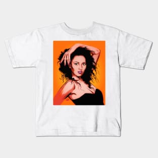 Pam Grier - An illustration by Paul Cemmick Kids T-Shirt